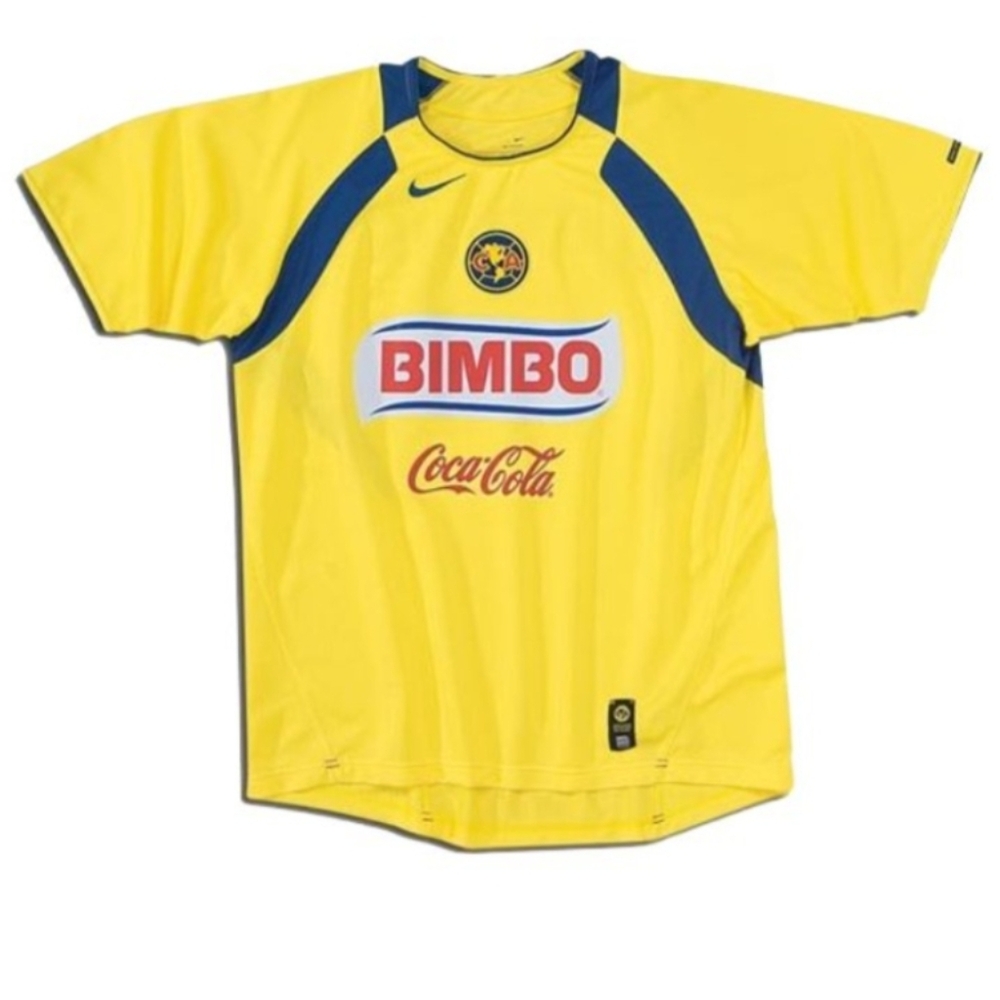 NWT | Nike | 2005-06 Club América Home Jersey | Yellow | L